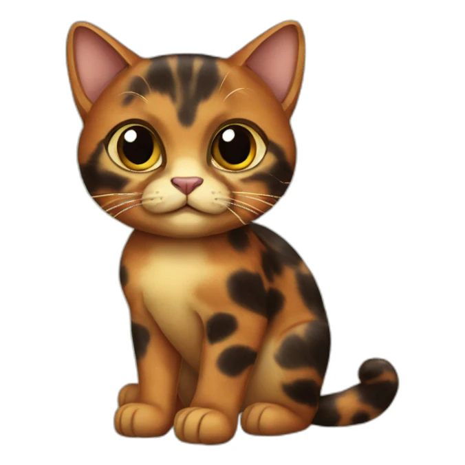 Tortoiseshell Cat Full Body sticker