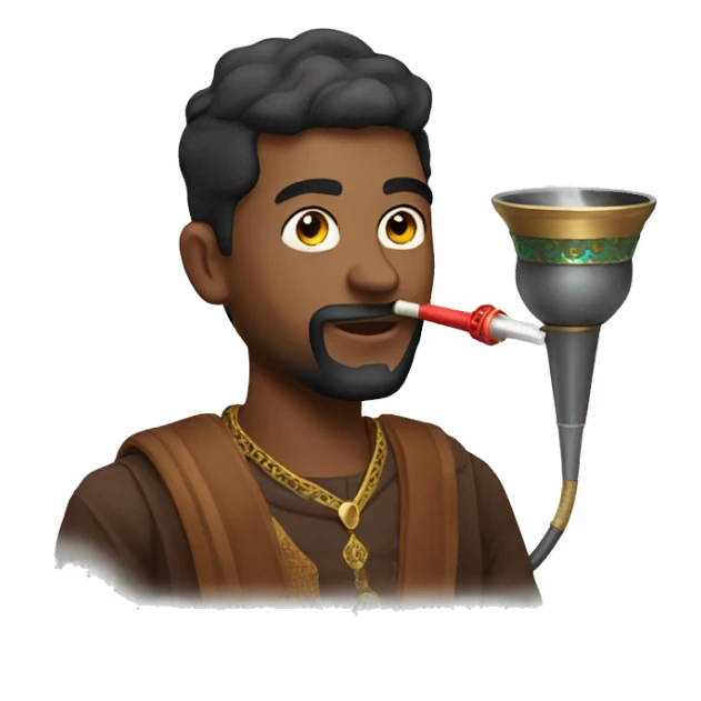 A man with a shisha  sticker