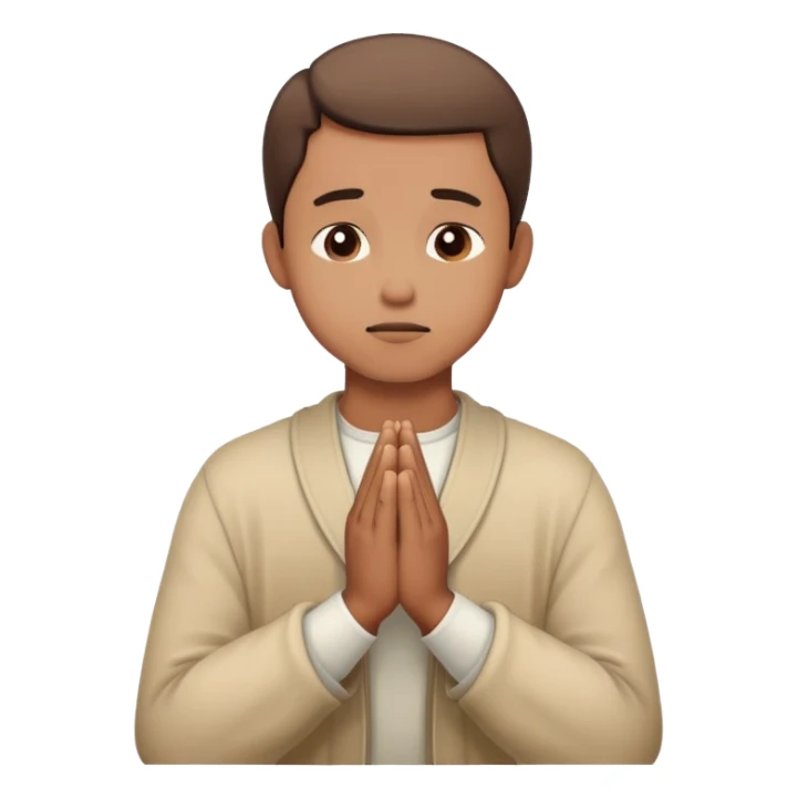 man praying sticker