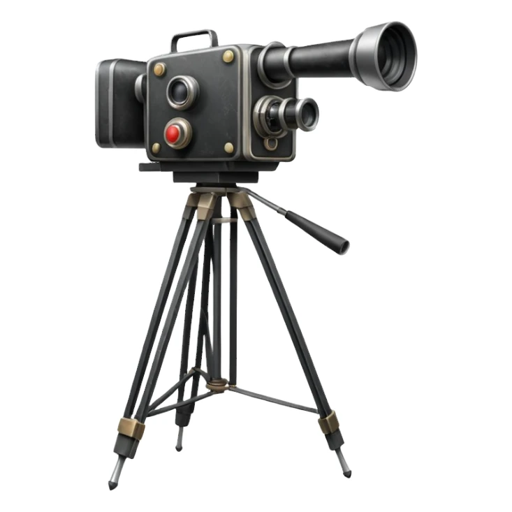 movie camera setup sticker