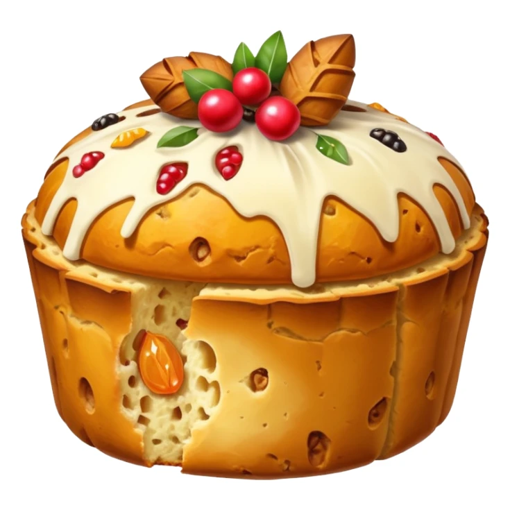 slice of panettone sticker