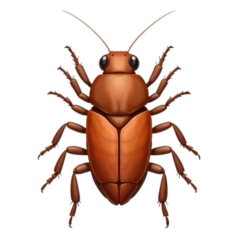 smiling cockroach sticker