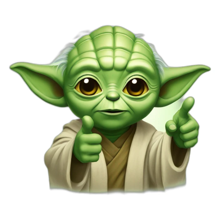 Yoda Thumb up  sticker