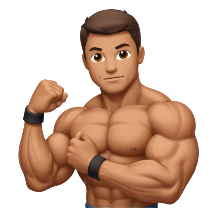 muscle biceps sticker