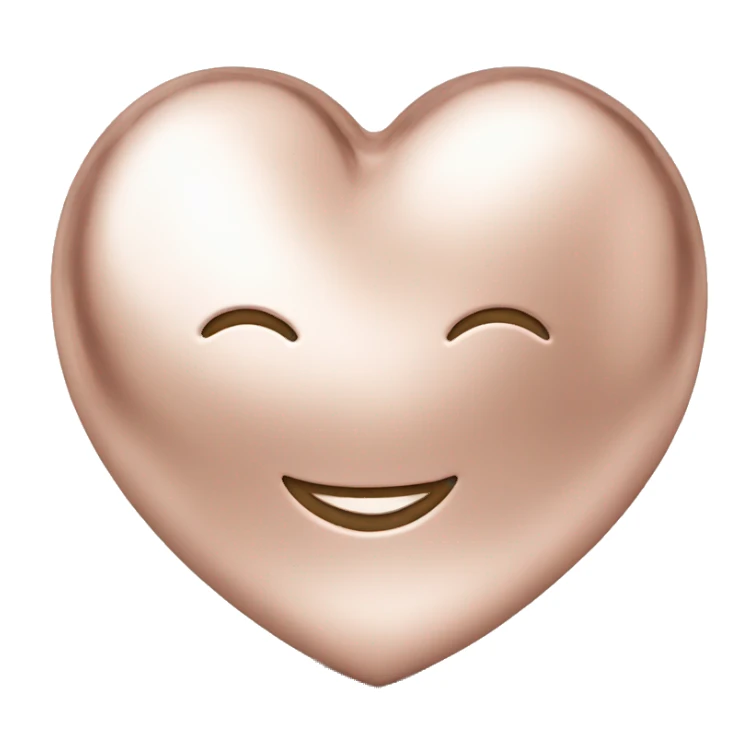 Coeur rose gold brillant sticker