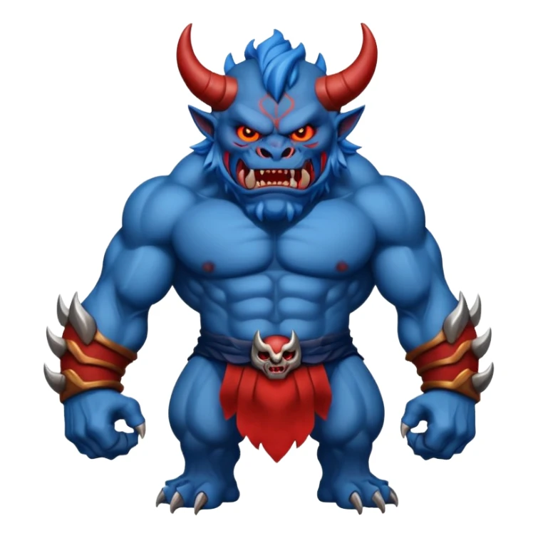 blue oni sticker