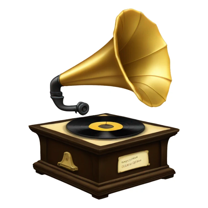 gramophone sticker