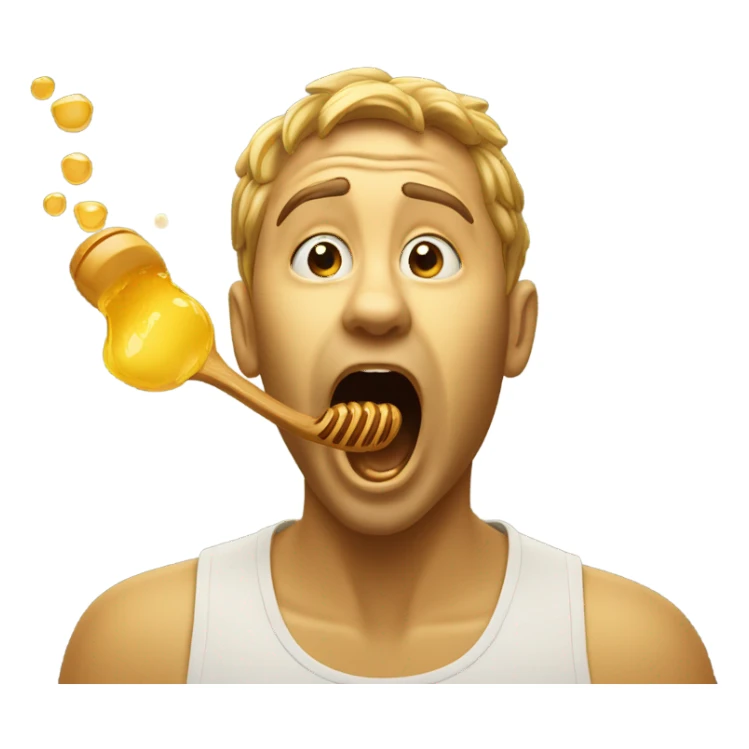 vomitting honey sticker