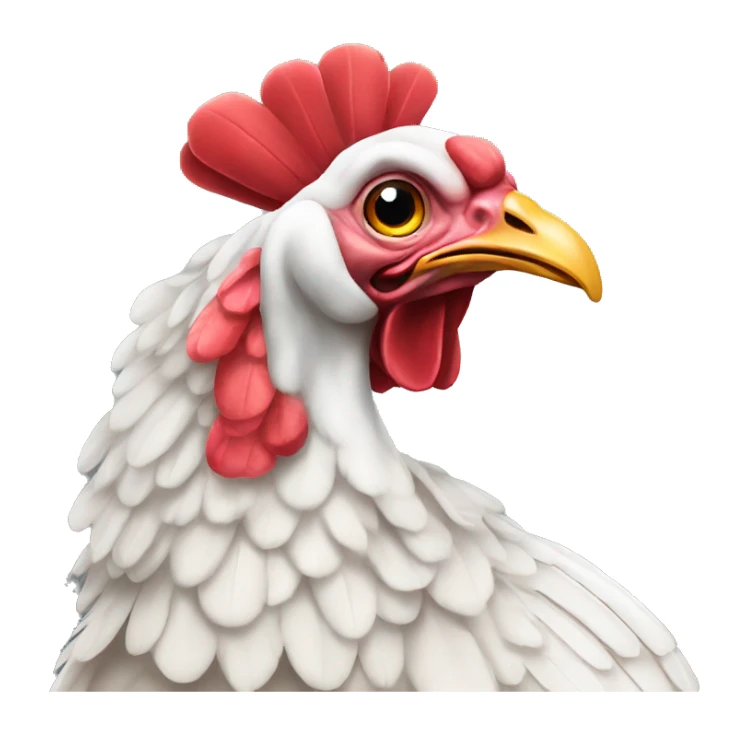 White turkey sticker
