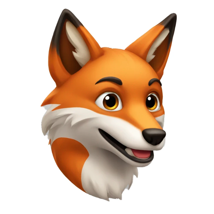 fast fox sticker