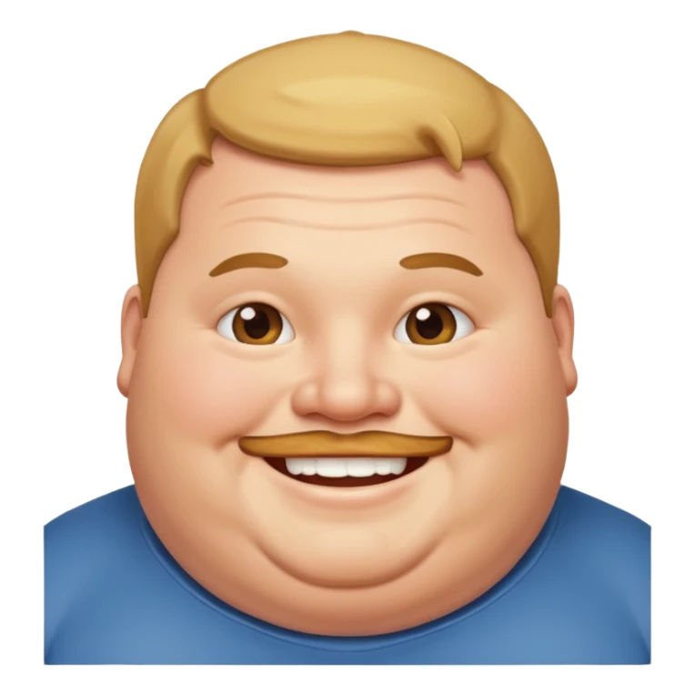 Make a fat guy sticker