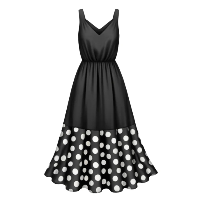 spotted dress sticker