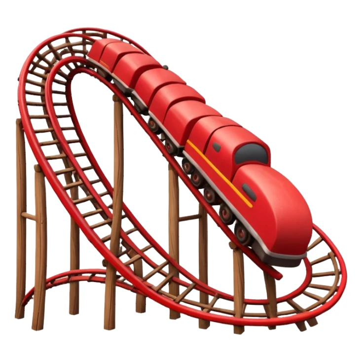 red roller coaster sticker