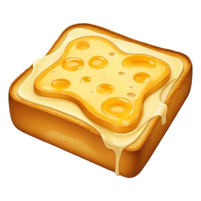 🍞🧀🍞 Closed cheese toast without a face sticker