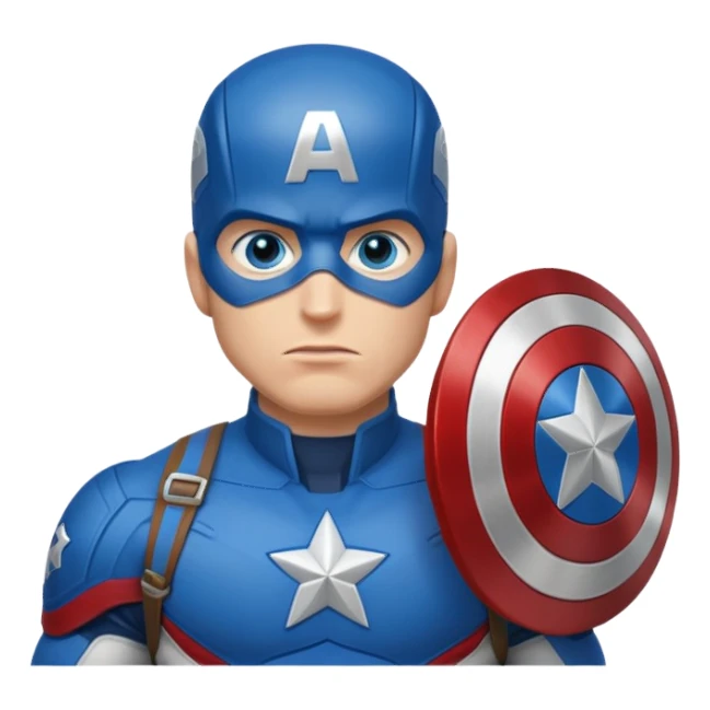 captain america head shot sticker