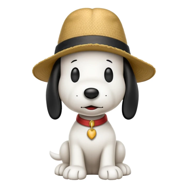 Snoopy with a long hat sticker