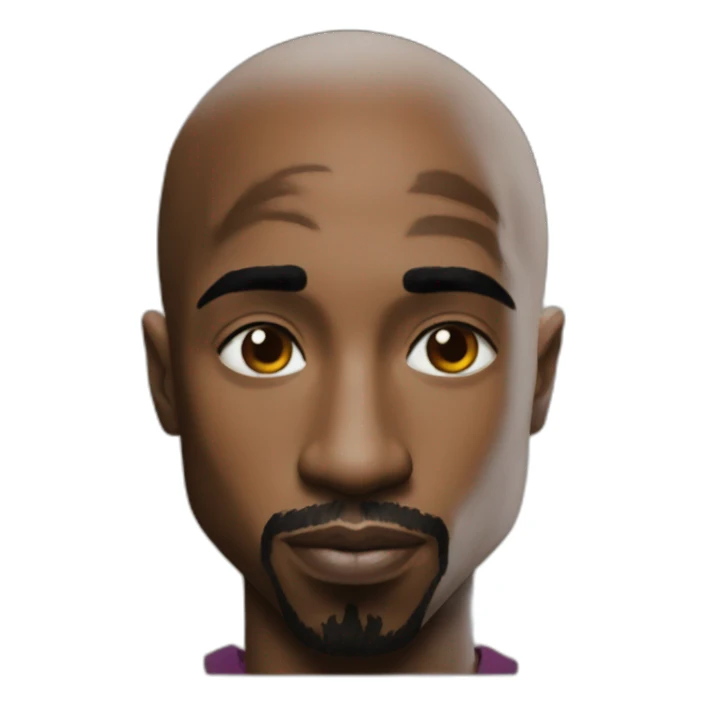 2pac with dragon ball  sticker