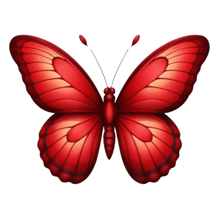 butterfly dark red gradient sticker