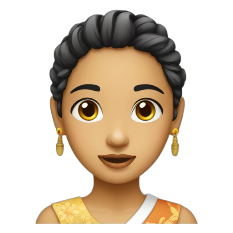 balinese girl sticker