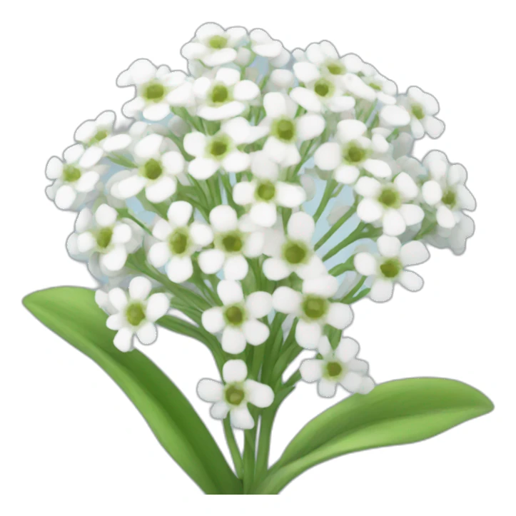 baby's breath flower sticker