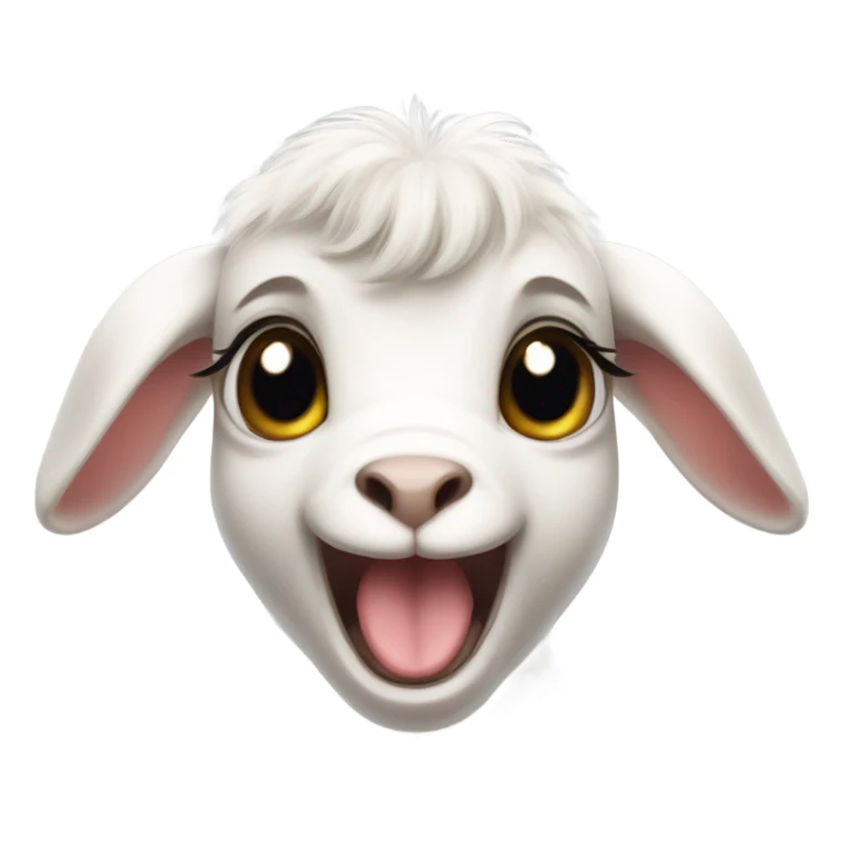 baby goat screaming sticker