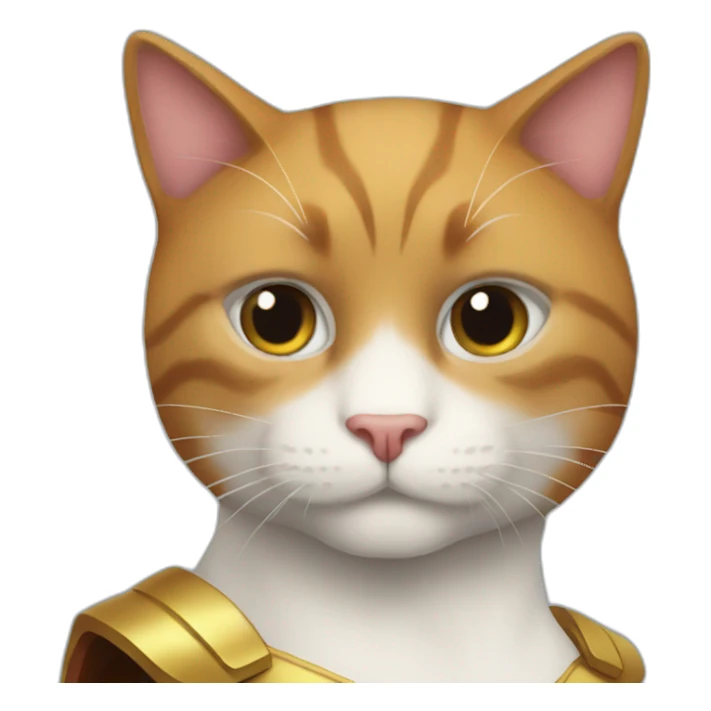 Super-man-as-cat sticker