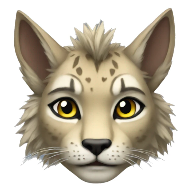 Anthro Punk Lynx sticker