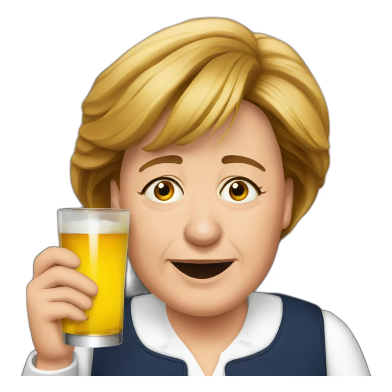 drunk-angela-merkel sticker