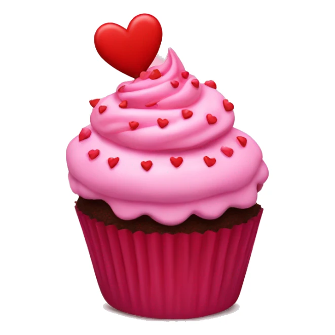 valentine’s day cupcake sticker