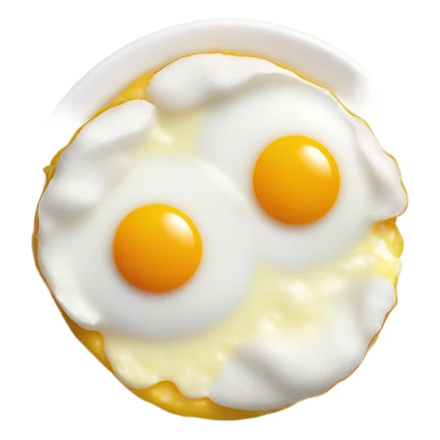 Jiggly sunny side up eggs sticker