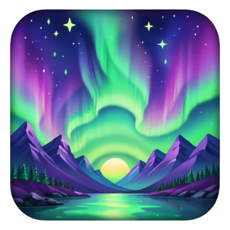 only northern light sticker