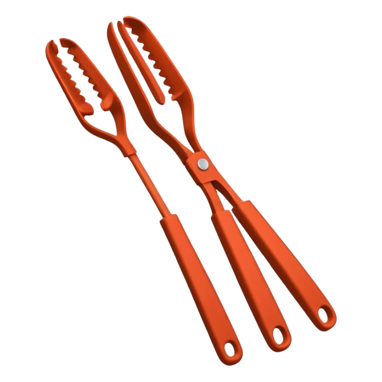 Black Silicon Kitchen tongs sticker