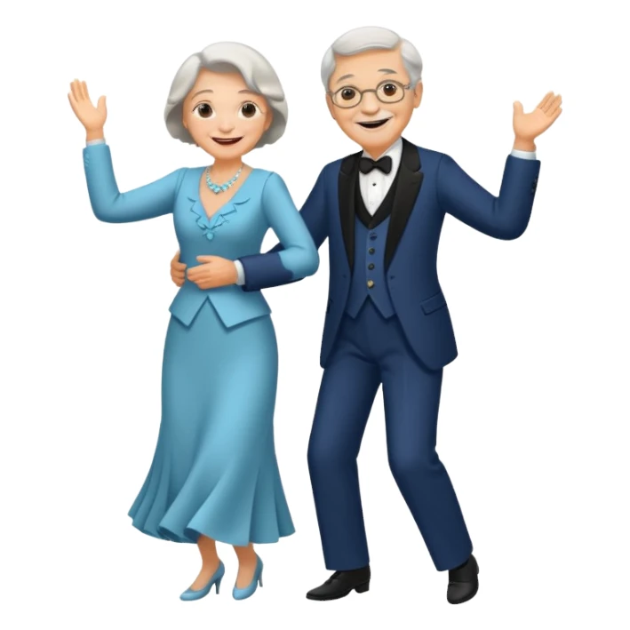 old people Waltz sticker
