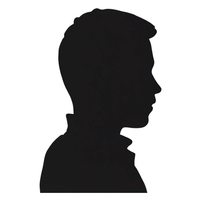 solo silhouette in darkness sticker