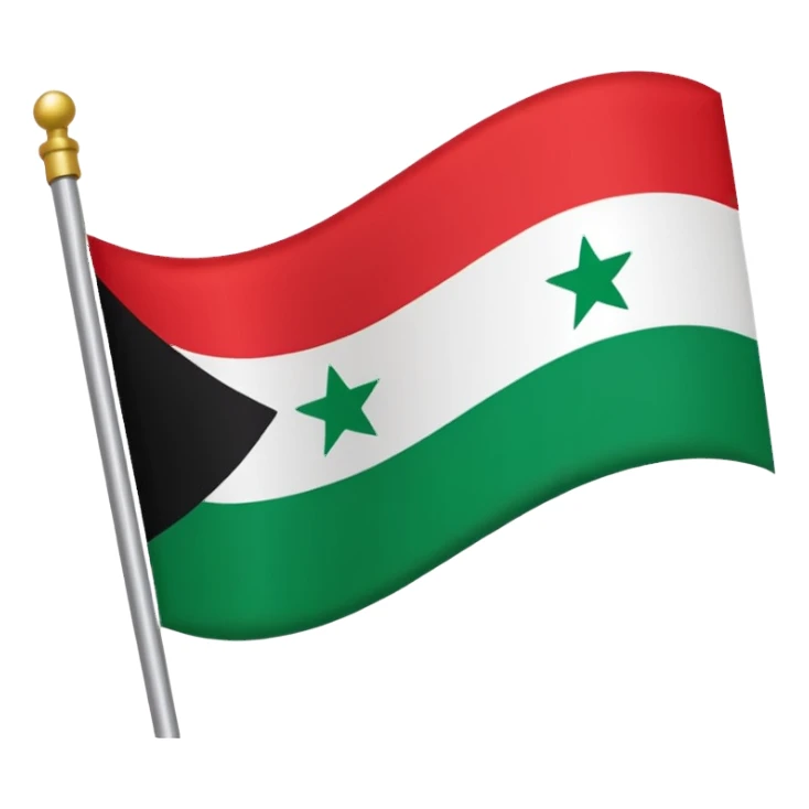 ba'athist syria flag sticker