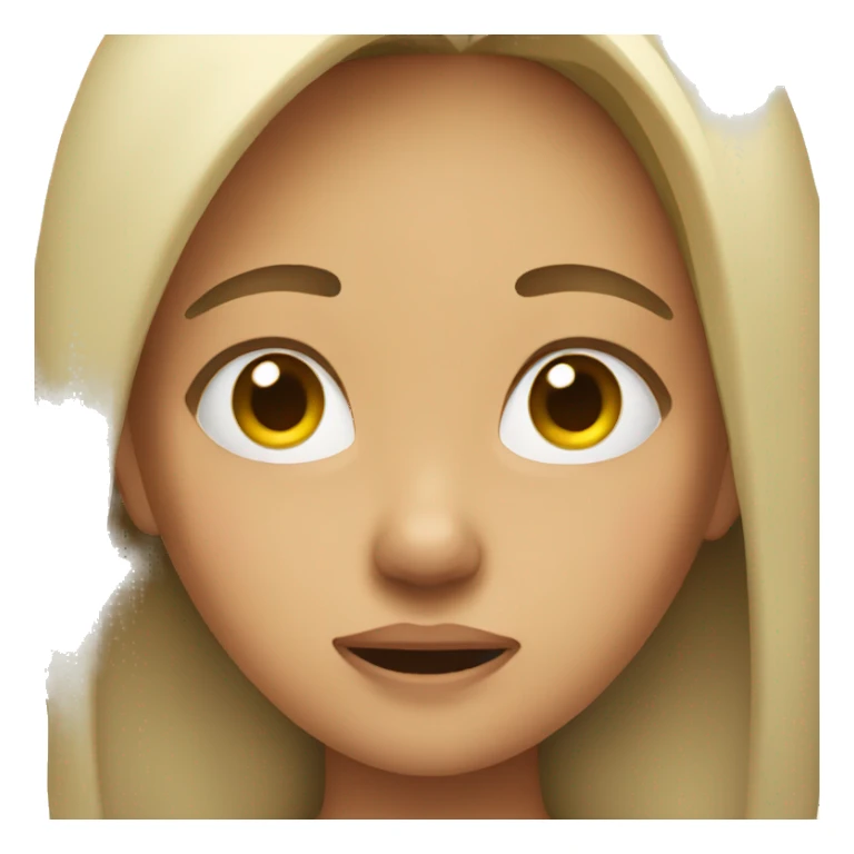 A girl slpping sticker