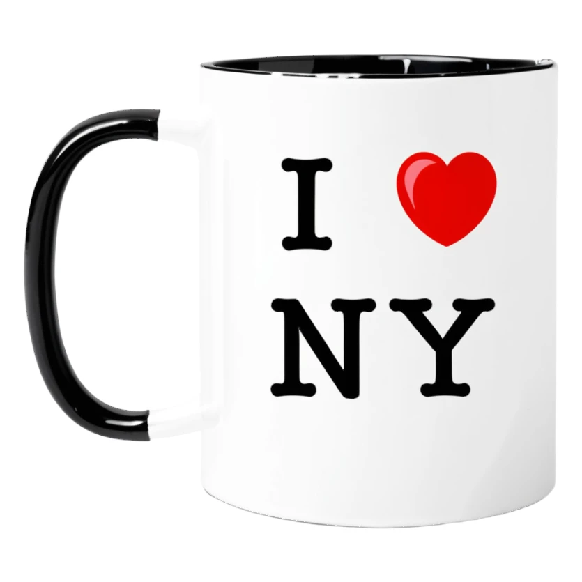 I ❤️ NY in a mug sticker