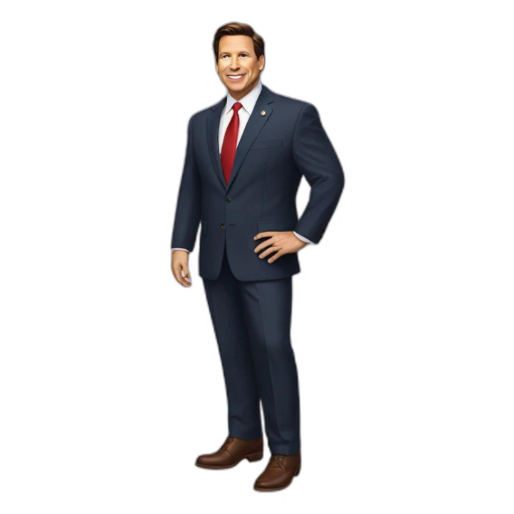 ron desantis in high heels sticker