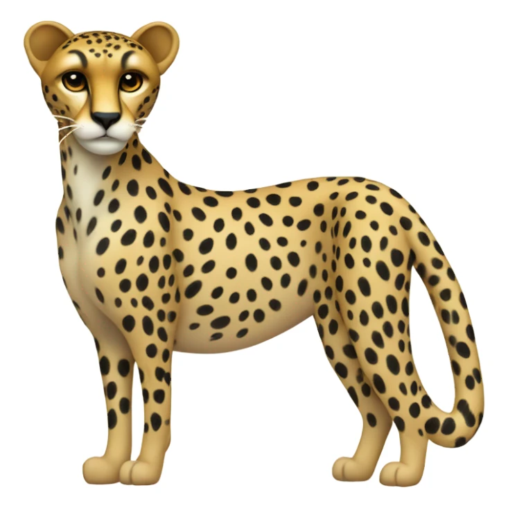 Heart cheetah  sticker