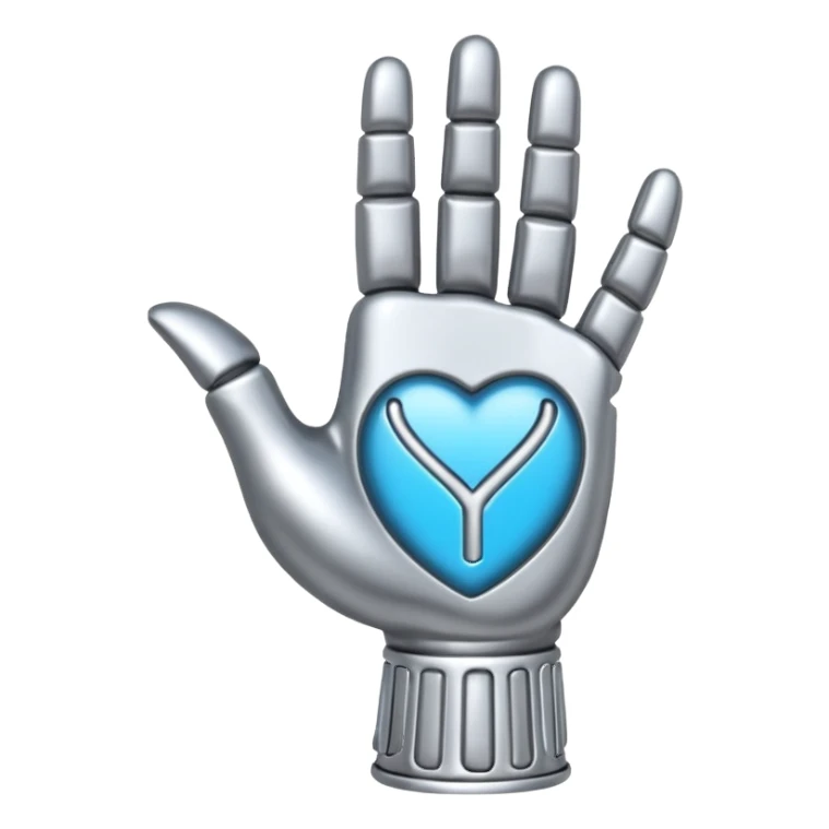 metal hand in I love you sticker