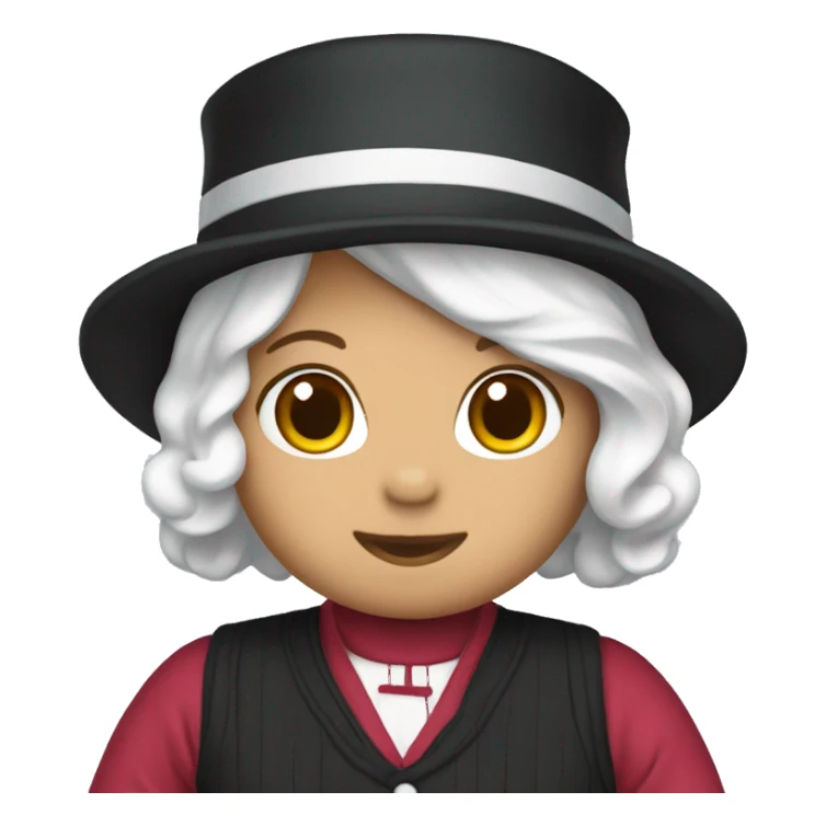 Hello kitty wearing Amish clothes sticker