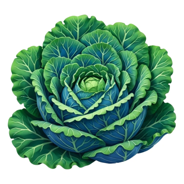 blue Savoy cabbage sticker