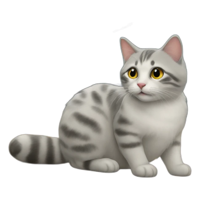 Cat tornado sticker