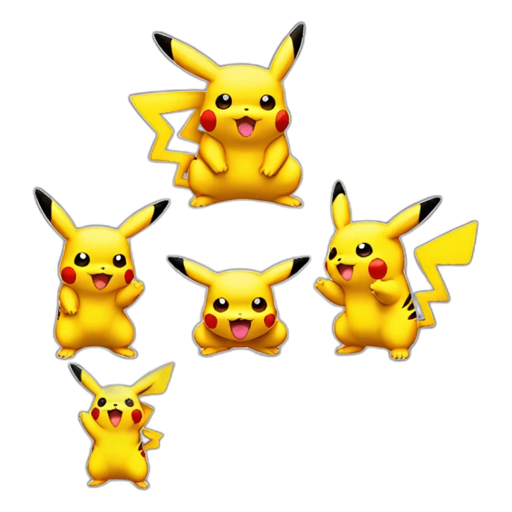 Pikachu fait un câlin à dracaufeu sticker
