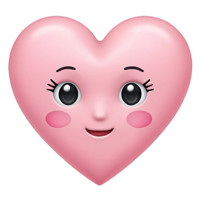 Ein Pastell rosa Herz  sticker