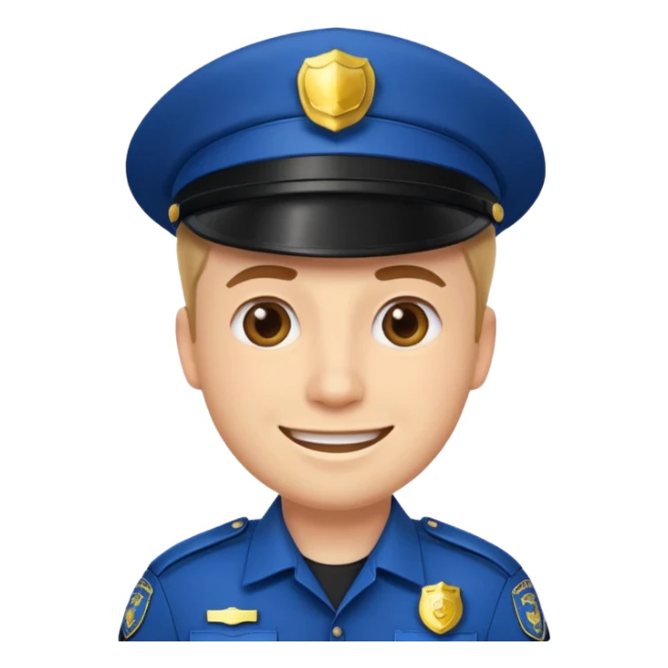 Polizist Emoji mann sticker