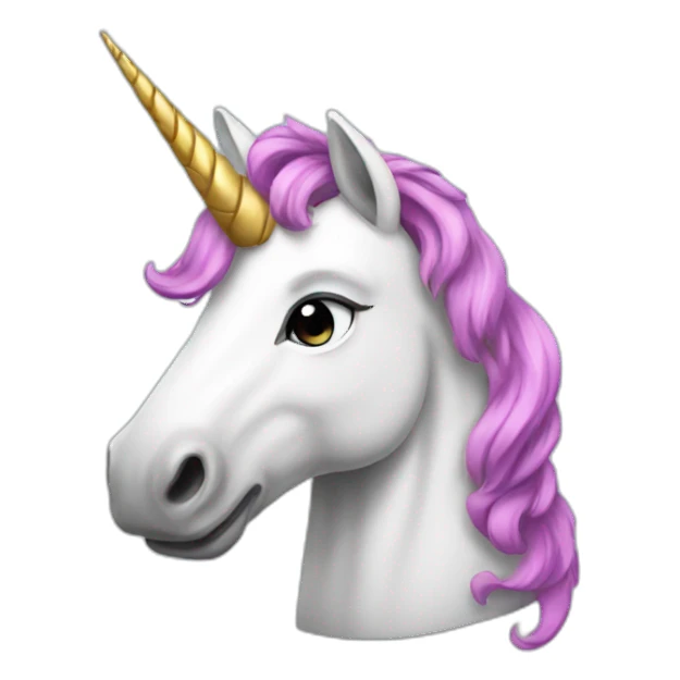 Cartoon unicorn flex sticker