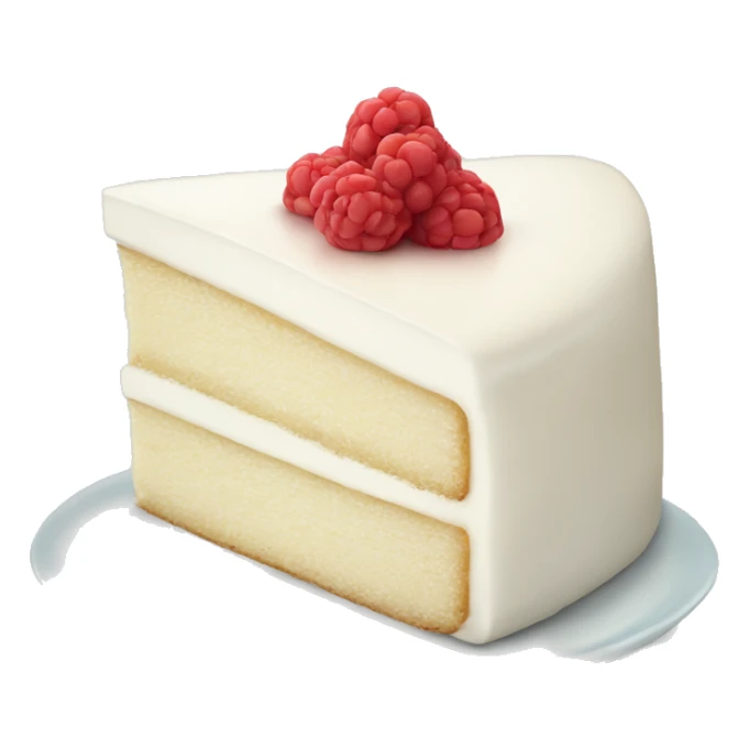 White cake slice  sticker