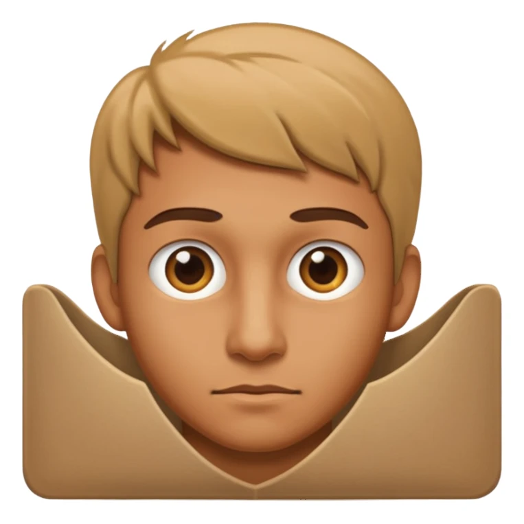 Man peeking around something sticker