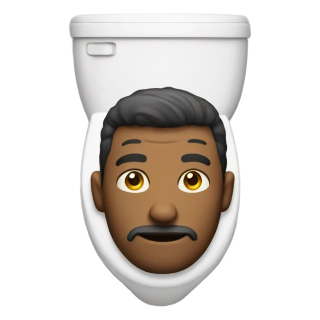 Man in a toilet  sticker